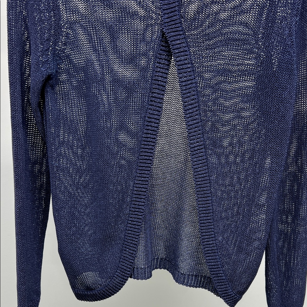 Massimo Dutti Blue Open Back Sweater - Picture 5 of 5